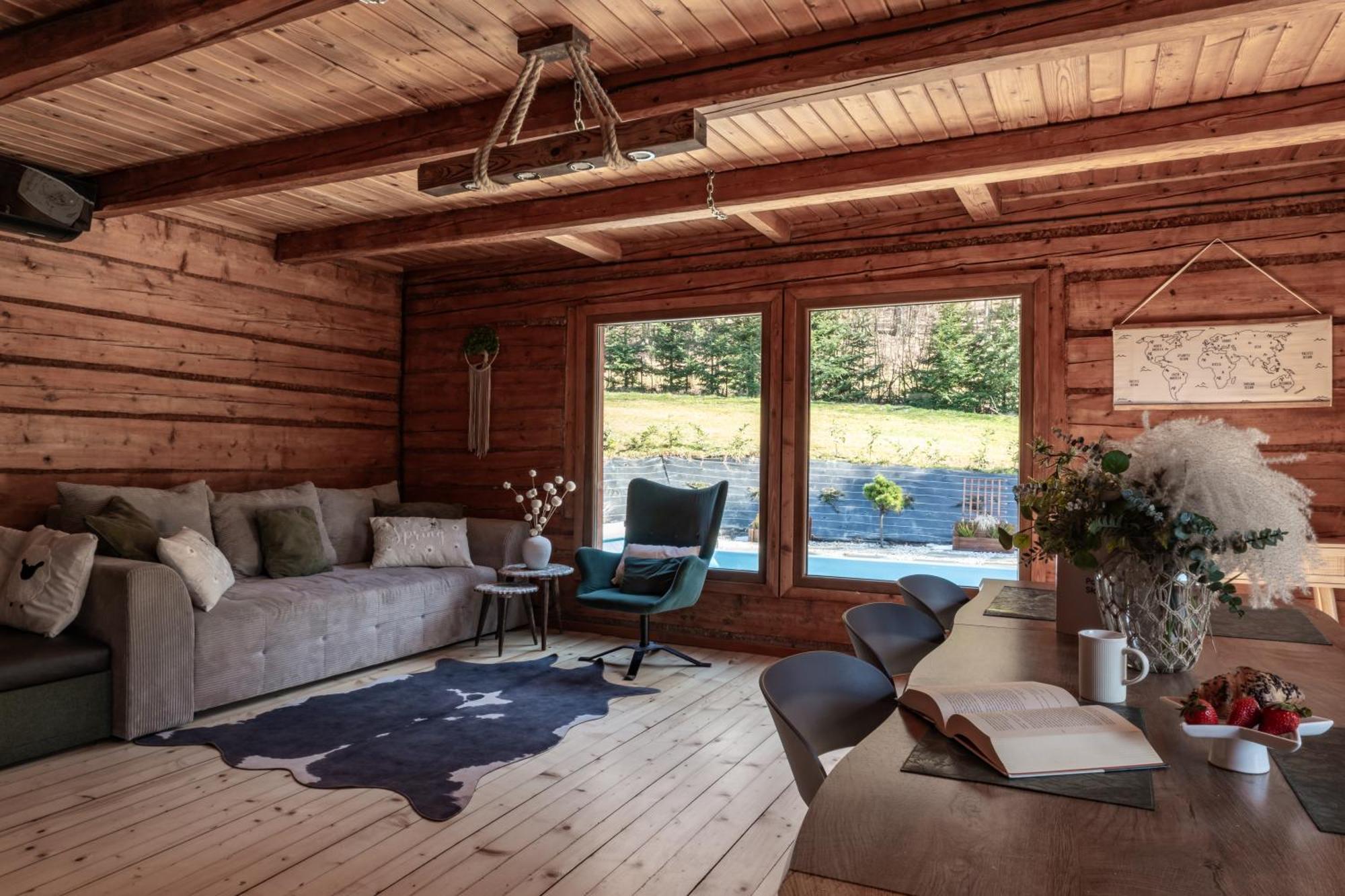 Polana Slowikowa 5 Star- Domek W Gorach Z Jacuzzi, Sauna,Basen,Ogrod Z Lasem, Kominek I Narty Stroza  ภายนอก รูปภาพ